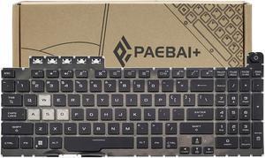PAEBAI+ Replacement Laptop Keyboard RGB Backlit for ASUS TUF FA506 FX506 FA706 FX706 Backlight US Layout