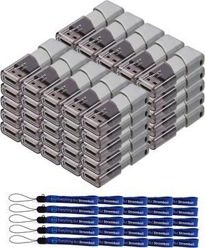 PNY 64GB USB 3.0 Flash Drive Turbo Attache 3 (50 Pack Bulk) Thumb Drives Bundle with (25) Everything But Stromboli Lanyard (P-FD64GTBOP-GE)