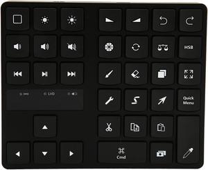 Pomya Mini Drawing Keyboard, 35 Keys Shortcut Drawing Keyboard for Procreate, One Handed Graphic Drawing Keyboard, Ergonomic Shortcut Keyboard for iOS for OS X