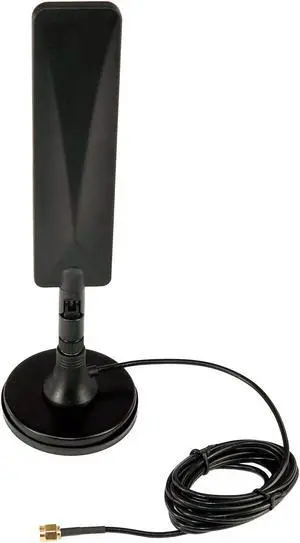 Proxicast 4G/LTE Universal Wide Band 5 dBi Omni-Directional Paddle Antenna + SMA Magnetic Base for Cisco, Cradlepoint, Digi, MoFi, Pepwave, Sierra Wireless and Many Others (ANT-120-007-MAG)