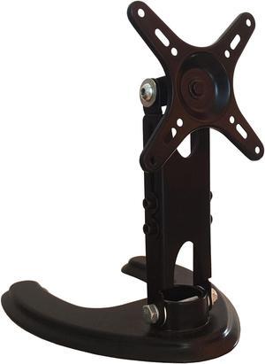 Seaigle TV Monitor Stand for 10-27 Inch Screens, Free Standing Desk Mount with Tilt, Adjustable Height, Rotation, Hold up to 18 lbs, VESA 75x75 100x100 mm