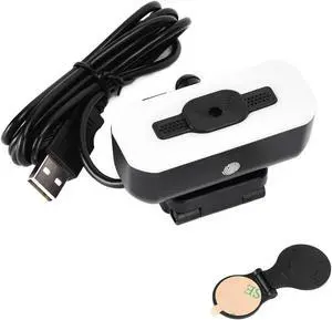 SelWatty 2K Web Camera,Webcam Automatic Focusing Plug and Play with LED Light Computer PC Camera USB High Definition Mini Camera for pc Gaming, Plug and Play