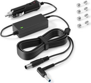VHBW CAR Charger Replacement for HP Laptop CAR Charger 90W Compatible with HP 15 17 Spectre Pavilion Envy EliteBook X360 Touchsmart 15 13 M6 Stream 11 13 14 Chromebook 11 G4 G5 EE CAR Charger