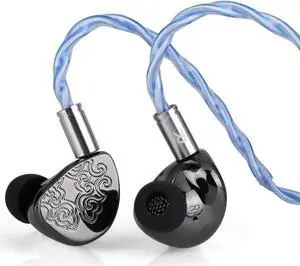 Linsoul TANGZU x HBB Wu HeyDay HiFi Upgraded 14.5mm Planar Driver IEM with 5-Axis CNC Aluminum Shell, Detachable 3-in-1 Silver-plated Cable