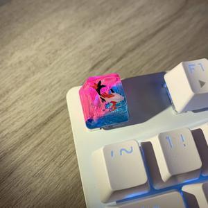 LINWIN Fish Keycap, Resin Keycap for MX Mechanical Keyboard, Unique Gifts for Friend