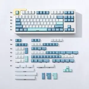 175 Keys Doubleshot PBT Keycaps Cherry Profile Shoko Keycap Set Fit for 61/64/87/104/108 Cherry Mx Switches ISO ANSI Mechanical Keyboard
