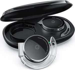 On Ear Headphones Bluetooth V5.3, Clip on Headphones Wireless, Open Ear Headphones with Earhooks, Sports Headset Bluetooth with 4 Microphones, Noise Cancelling/Long Battery Life/with Charging Case