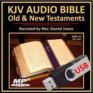 Holy Bible King James Version (KJV) Audio (Old and New Testaments) in MP3 [USB Flash Drive]