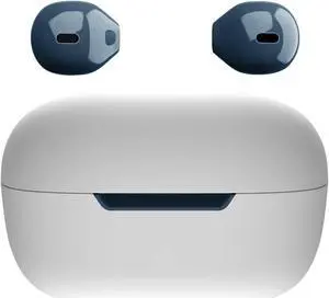 eleror Invisible Bluetooth Ear Buds Mini Earpiece Small Wireless Earbuds Semi in-Ear Fit Tiny Headphones for Work, Home, Music, Audiobooks and Podcasts(Darkblue)
