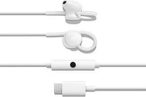 Google Wired Headset for Pixel, XL, Pixel 2, XL, Pixel 3, Pixel 3XL, Other USB Type-C Phones - White