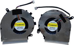 TXLIMINHONG New CPU and GPU Cooling Fan for MSi GL72 GP72 GE62VR GE62VE GE72VR GP62VR GP62MVR GV62 GP72VR GL62M SERIES MS-16JB PAAD06015SL N371 N402 DC5V (NOTE: Align The screw holes of The picture)