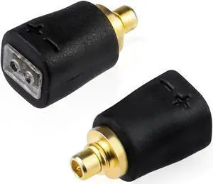 okcsc IE300 Adapter 0.78 2Pin Cable Female(Cable Side) Connector Work for 0.78 Cable Connected to Sennheiser IE300 IE900 IE600 AKG N5005 N30 N40(Headphone Side) Adapter Black