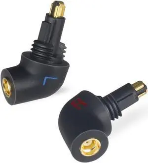 okcsc MMCX Female(Cable Side) to EXK (Earphone Side) Adaptor Work for MMCX Cable Connected to for Sony MDR EX1000 EX800 MDR7550 EX600 Earbuds Connector in Curved Shape Black
