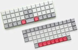 YMDK DSA Blank PBT Keycaps Suitable for Ortholinear Layout MX Keyboard XD75 ID75 Planck Preonic Niu40 (Only Keycap)