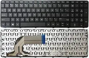 Yesvoo US Keyboard for HP Pavilion 15-E 15-N 15-D 15-G 15-R 15-A 15-S 15-H 15-F TPN-Q118,TPN-F113, 250 G3, 255 G3, 250 G2, 255 G2 Series, PN: 776778-001 749658-001 708168 719853-001, Black