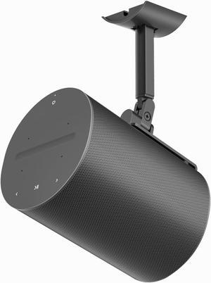 Metal Speaker Mount for Sonos Era 100 Ceiling Mount - Adjustable Tilt and Swivel Bracket for Sonos Era 100 Wall Mount with 2 Mount Ways of Speaker Wall Mount or Ceiling Mount for Sonos Era 100, Black