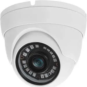 4K 8MP 180deg Panoramic Ultra Wide Viewing Angle Fisheye Eyeball Dome TVI CVI AHD Analog 4 in 1 CCTV Security Camera, 30ft IR Night Vision, Outdoor, Full Metal Housing, ONLY Compatible with 8MP DVR