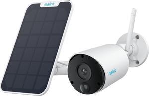 REOLINK Argus Eco+SP - 2K Solar WiFi Security Cameras Outdoor Wireless, No Hub Needed, 3MP Night Vision, Human/Vehicle Detection, Solar Powered Wireless Home Security Camera Works with Alexa
