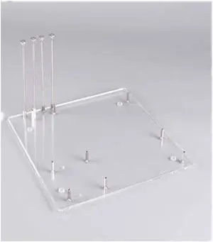 Yoidesu Open Air Computer Case for M-ATX Motherboard, Acrylic Transparent Frame, DIY Base Stand