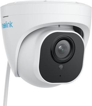 REOLINK 4K Security Camera Outdoor System, IP PoE Dome Surveillance Camera with Human/Vehicle Detection, 100Ft 8MP IR Night Vision, Work with Smart Home, Timelapse, Up to 256GB SD Card, RLC-820A