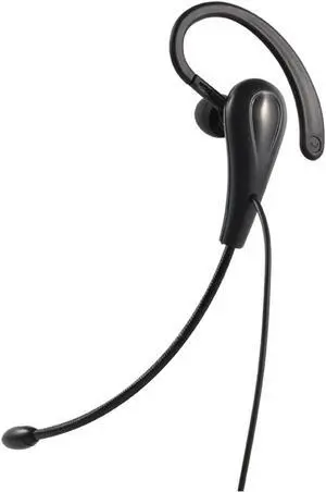 Headset with Mic Noise Cancelling, Single Ear Hook Type Headset for Call Center, Wire Headphone Computer Ear Hook Earpiece Support Volume Adjustment (3.5mm)