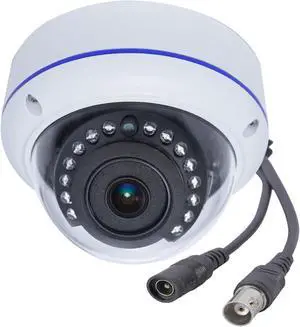 5MP 4MP 180 Degree Wide Angle Dome Security Camera HD-TVI/CVI/AHD/960H Analog 4 in 1 Super Hybrid HD CCTV Surveillance 1.7mm Fisheye Lens Outdoor/Indoor IR Day&Night Vision Home Cam