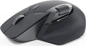 Rapoo MT760 Multi-Device Wireless Mouse, Bluetooth 5.0 and 2.4G Multi-Mode Connection, Up to 4 Devices, 11 Programmable Buttons, 4K DPI, 90 Days Battery Life, PC, Matte Black