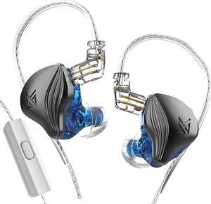 KZ ZEX Earbuds 1 electrostatic + 1 Dynamic Earphone in Ear Monitor Headphone with Detachable Cables Suitable for Audio Engineer, Musician (Graphite Color, with Mic)