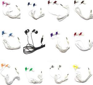 TFD Supplies Wholesale Bulk Earbuds Headphones 500 Pack for Iphone, Android, MP3 Player - Mixed Colors