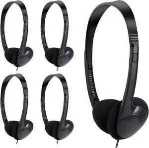TJZXGUI Kids Headphones Bulk 30 Pack for School Students Children Teen Boys Girls, Wholesale Bulk Headphones for Classroom Earphones (Black)