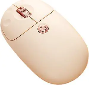 TISHLED Cute Cat Paw Wireless Mouse Dual-Mode 2.4Ghz/Bluetooth 5.0 Silent Ergonomic Optical Mice 3-Level DPI USB-C Fast Charge Lightweight Kawaii for Girls/Kids/Office/Computer/Laptop, Cream