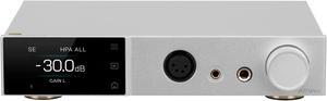 Topping A70 Pro Fully Balanced Headphone Amplifier 17000mW*2 Relay Volume Control Pre Amp wiht Remote Control(Silver)
