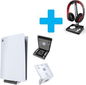 TotalMount Bundle for PS5 (Includes Wall Mount and Headphone Stand)