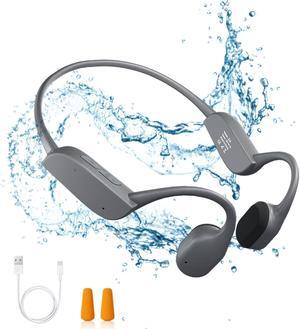 VDJUUY Bone Conduction Headphones, Bluetooth 5.2 Open Ear Headphones with HD Mic, 10Hrs Playtime Wireless Sports Earphones, IP67 Waterproof Headset for Running, Cycling, Hiking, Driving
