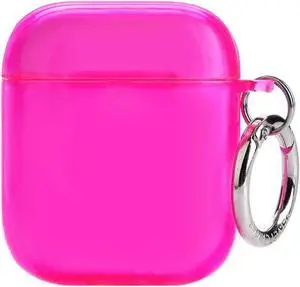 Velvet Caviar compatible with AirPods Case 2nd and 1st Generation - Cute Protective Hard Cover for Women - Neon Pink