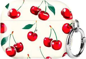 Velvet Caviar Compatible with AirPods 3rd Generation Case with Keychain - Cute Protective Hard Cover - AirPod 3 Case - Cherry