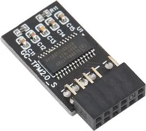 TPM 2.0 Encryption Security Module Compatible with Remote Card Windows 11 Upgrade LCP SPI TPM2.0 Module 12 pin for GIGABYTE Motherboards