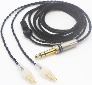 Youkamoo 6.35mm Replacement Upgrade Cable Compatible for Sennheiser HD580 HD600 HD650 HD660S HD58X HD6XX Headphones Upgrade Cable (6.6 ft (2.02 m))