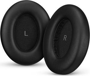 Replacement Earpads for Sennheiser Momentum 4 (IV) Wireless Headphones, Soft PU Leather Cushions, Extra Comfort, Easy & Quick Installation, by Brainwavz (Black)