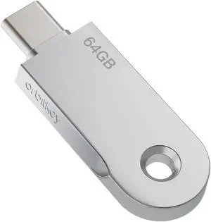Orbitkey USB-C | Thumb Drive with Fast Transfer Chip | Slim Profile Compatible Key Organizer & Key Ring