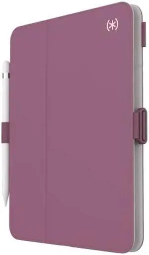 Speck Case for iPad Pro 10th Generation 10.9 Inch - Drop & Camera Protection, Slim Multi Range Stand, Apple Pencil Holder - Plumberry/Crushed Purple/Crepe Pink
