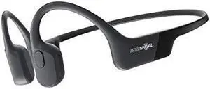 Aftershokz Aeropex (Rebranded as Shokz OpenRun) - Open-Ear Bluetooth Bone Conduction Sport Headphones - Sweat Resistant Wireless Earphones for Workouts and Running - Built-in Mic