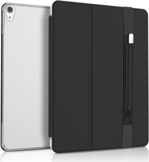 Patchworks PureCover case for 2018 iPad Pro 12.9" inch [Smart Cover] Slim PC [Pencil Pocket] [Multi Angel Stand] Protective Case, Black