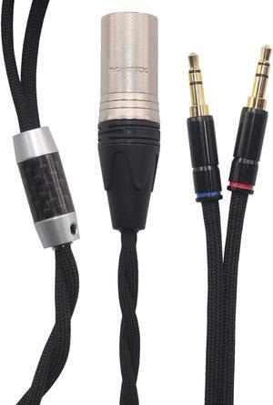 KK Cable HH-V HiFi Compatible Audio Upgrade Cable Replacement for T1 II, T5, Headphones, 4-pin XLR Male Plug. Audio Upgrade Cable. HH-V (2M(6.5FT))