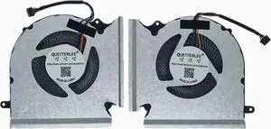 QUETTERLEE New CPU + GPU Cooling Fan for MSI GE66 10SGS 10SFS 10SF 10UH 10UG 10UE 11UH 11UG GP66 Leopard 10UH 10UG 11UG 11UE GL66 MS-1541 MS-1542 MS-1543 Series PABD08008SH N453 PABD08008SH N454 Fan