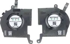 Replacement New Laptop CPU + GPU Cooling Fan for DELL Alienware Dell Alienware X14 R1 RTX3050 9-Needle Series 0198CH 05PF30 ND75C85-21F10 ND75C86-21F11 DC28000YFD0 DC28000YED0 DC05V 0.80A Fan