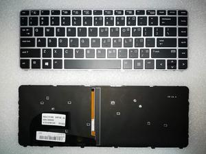New Repalcement for HP EliteBook 745 840 G3 G4 US Keyboard Backlight with Silver Frame (NO Mouse Point) 836308-001 819877-001 821177-001 6037B0113201