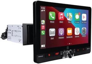 Dual Electronics DCPA81W 8-inch Certified Apple CarPlay Android Auto Wired or Wireless | Single DIN & Double DIN Touchscreen Car Stereo Radio | Bluetooth | Front & Rear Camera | USB Playback & Charge