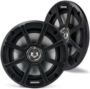 KICKER PSC65 6.5-Inch (160mm) PowerSports Weather-Proof Coaxial Speakers, 4-Ohm
