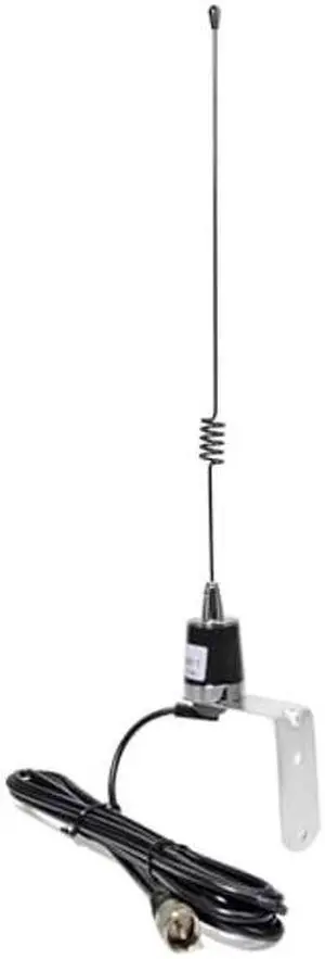 HYSHIKRA GMRS NMO Antenna, 462-467Mhz UHF 17.7inches NMO Antenna with NMO Mount 4meter(13.1ft) PL259(UHF Male) RG58 Coax Cable and L Shape Fender Bracket Mount for Truck Car Mobile Radio Transceiver